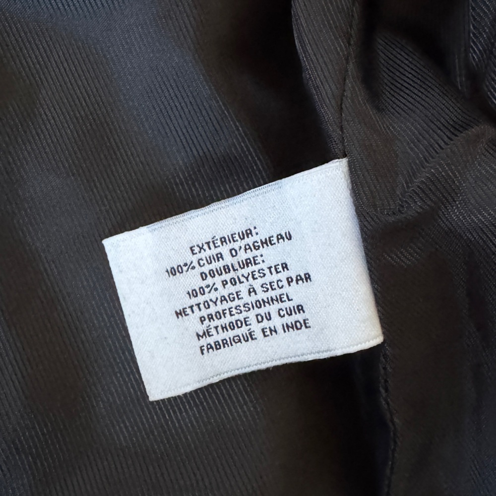 Walter Baker Black Moto Leather Jacket - Picture 4 of 12